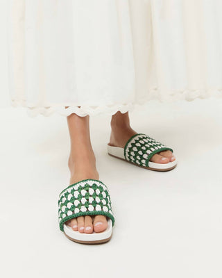 Loeffler Randall - Women's Crochet Raffia Sandal