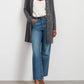 Alex Mill - Stella Long Sleeve Cotton & Cashmere Knit Mini Dress