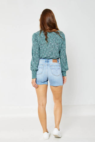 Judy Blue - Light Wash High Waist Shorts