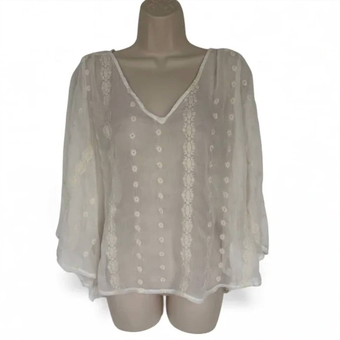 Bar Iii - Women's Prairie Cottage Victorian Blouse
