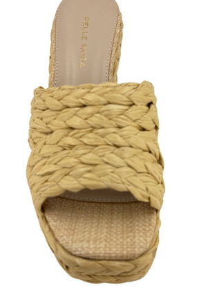 Pelle Moda - Women's Camren Platform Heel Natural Raffia