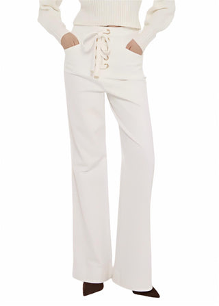 Toccin - Birkin Denim Lace Up Flared Pant