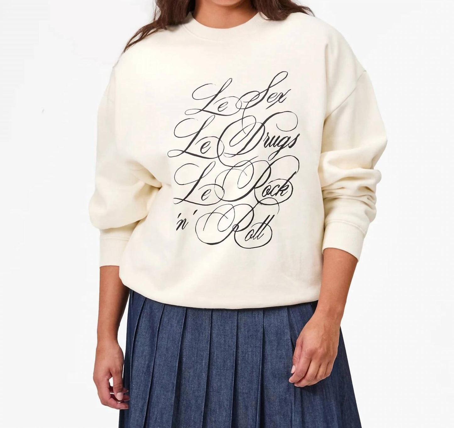 Clare V. - Oversized Sweatshirt with Le Sex