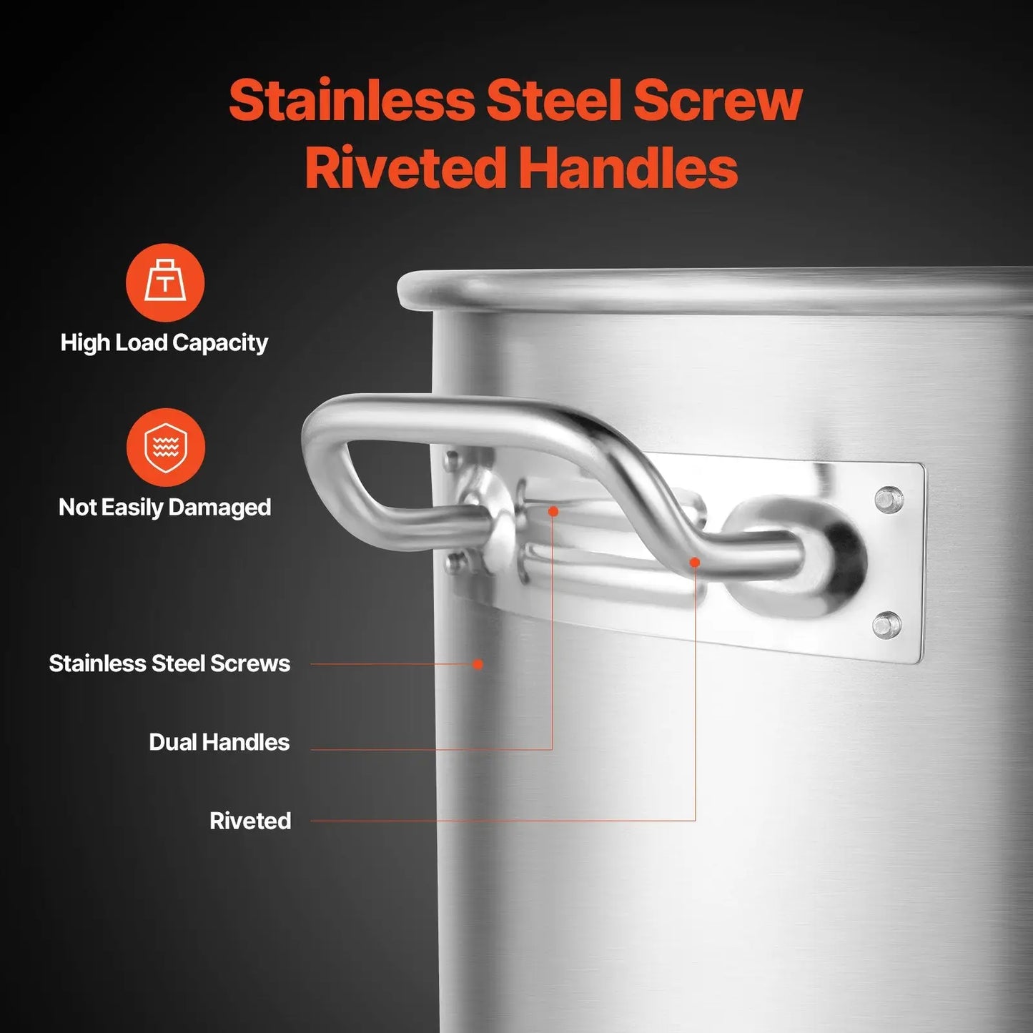 84qt Stainless Steel Stockpot with Strainer Basket