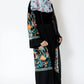 Urban Modesty Women's Mesh MIDI Embroidered Cardigan Black Size X-Large