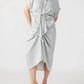 Steve Madden - SATIN TIE WAIST MIDI DRESS