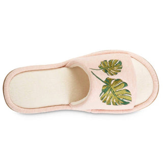 Isotoner - Women's Microterry Staycation Slide With Enhanced Heel Cushion