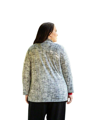 On The Plus Side - Long Sleeve Tallin Reversible Jacket - Plus Size