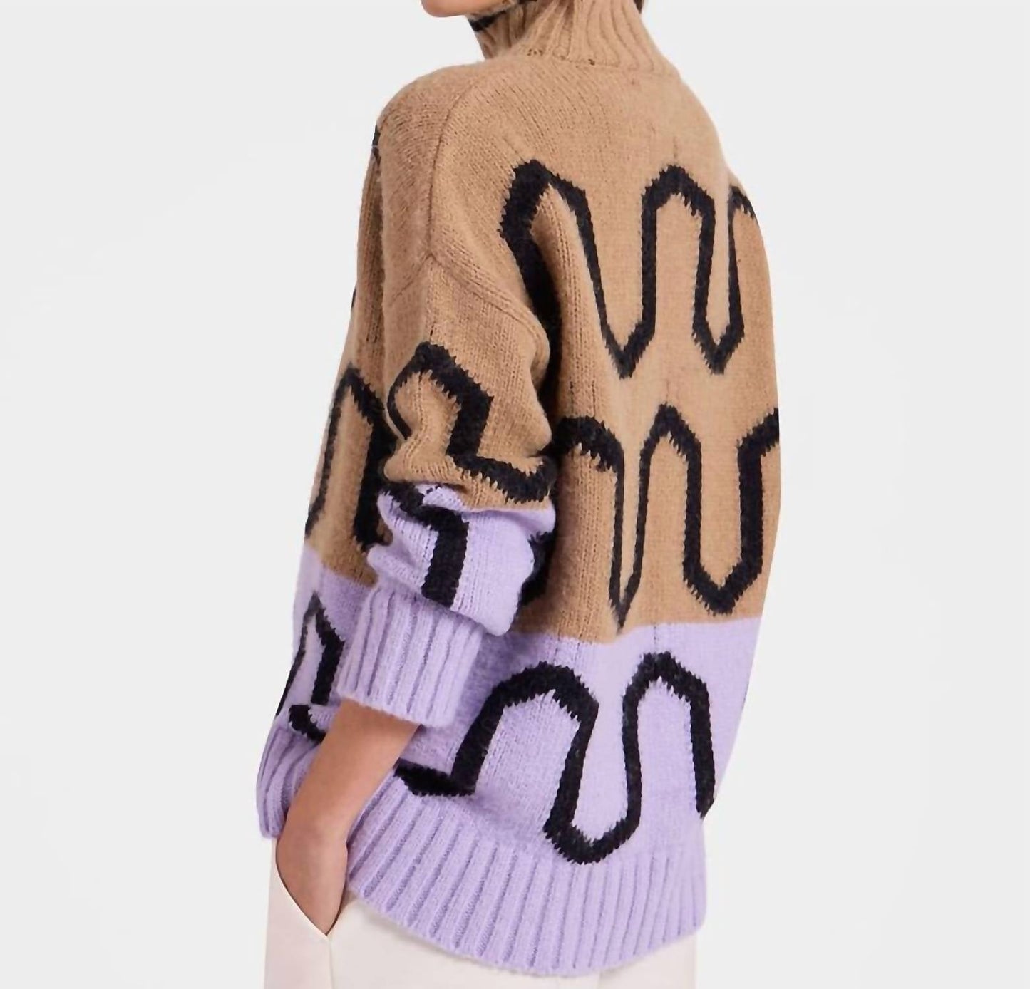 La Doublej - Comber Print Turtleneck