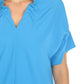 Joseph Ribkoff - Ruffled V-neck Shift Dress