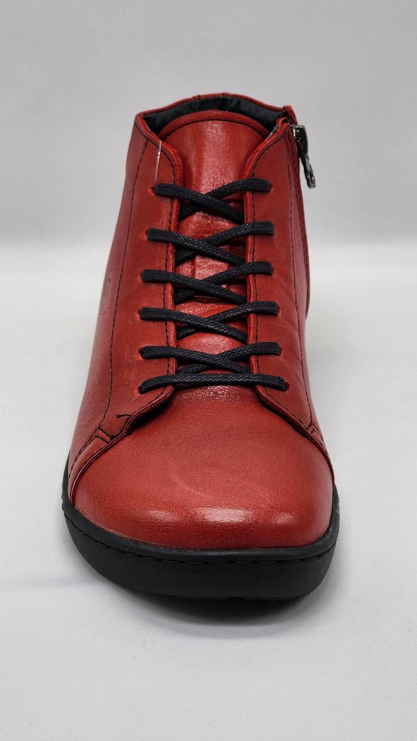 Kcr Group - Women's Medical-Sole Fur-Lined Zip-Up Leather Boots