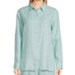 Eileen Fisher - Handkerchief Collar Long Sleeve Button-front Shirt