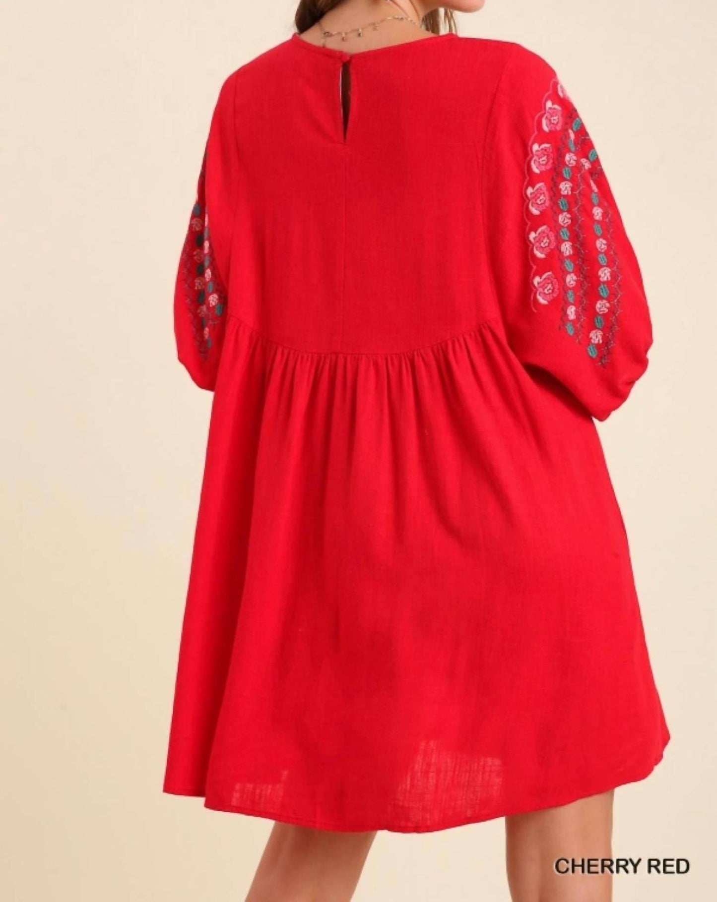 Umgee - Floral Embroidered Dress