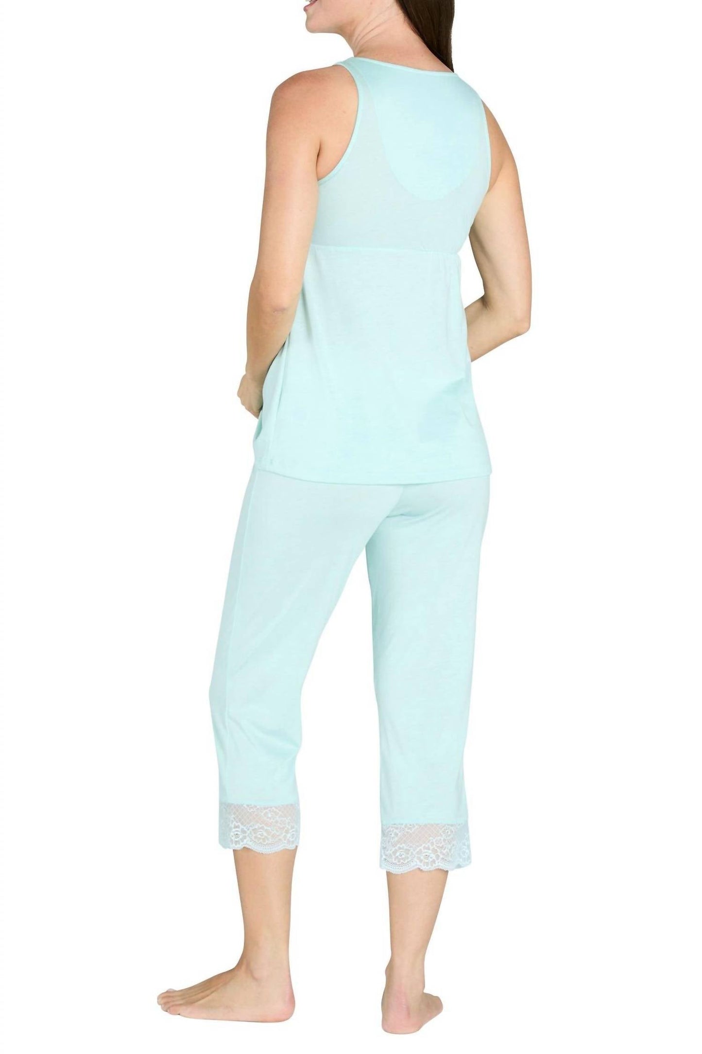 Twelve Eighty Eight - Leslie Tank Camisole Cropped Pant Pajama Set