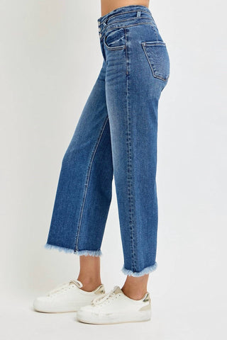 Risen - High Rise Crop Jeans