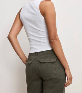 Good American - Pointelle Henley Tank Top