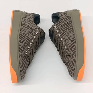 Balmain - Men's Monogram Jacquard B Court Low Top Sneakers