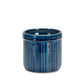 Blue Etched Terra Cotta Pot Planter (Set of 3)