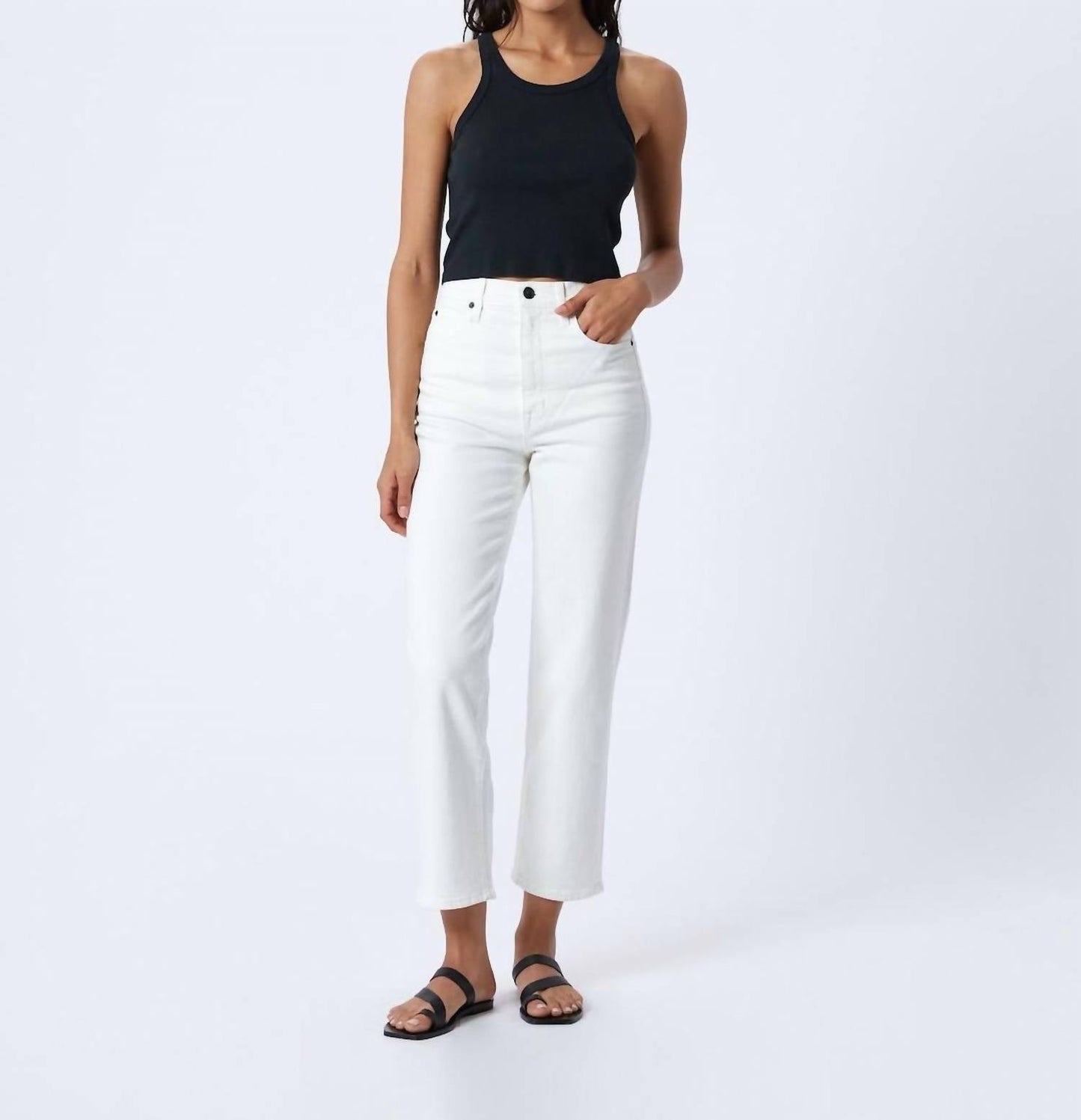 Slvrlake - London Crop Straight Leg Jean