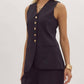 Entro - Button Up V-neck Vest