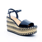Schutz - Women's Classic Leather Vamp Ankle Strap Open Toe Platform Sandal
