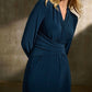 Joseph Ribkoff - Silky Knit Draped Wrap dress
