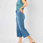Judy Blue - Braid Ss Detail Crop Wide Jeans