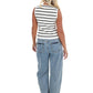 Blue Blush - Striped Comfort Sweater Vest