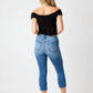 Judy Blue - High Waist Cool Denim Pull On Capri
