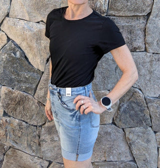 Judy Blue - Tummy Control Cool Denim Shorts