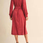 &Merci - Rosewood Belted Dress
