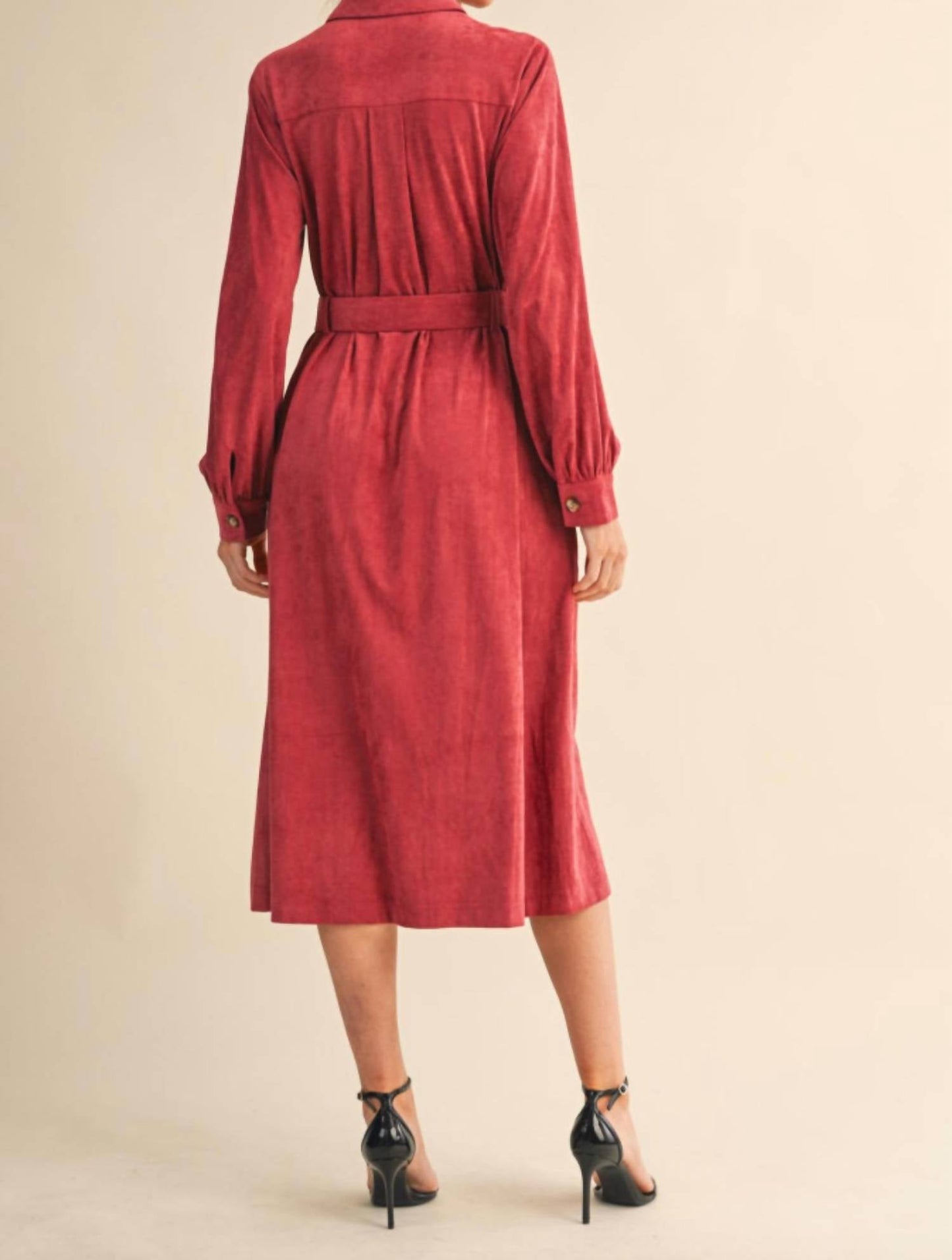 &Merci - Rosewood Belted Dress