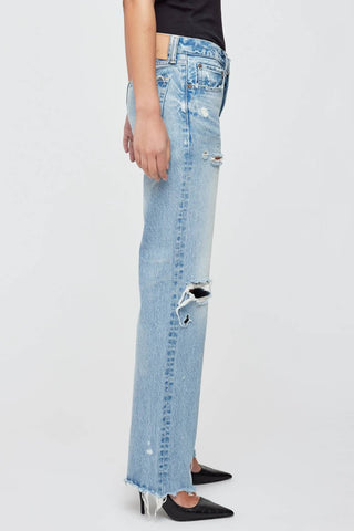 Moussy - Odessa Straight Low Rise Jeans