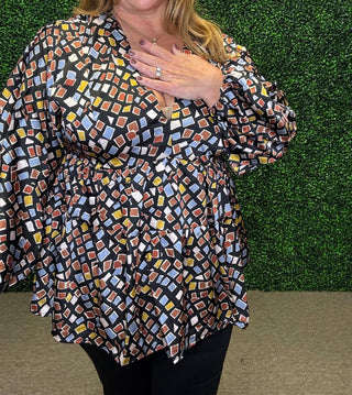 Entro - Check Me Out Blouse