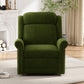 360 Degrees Swivel Manual Rocking Recliner with Adjustable Backrest