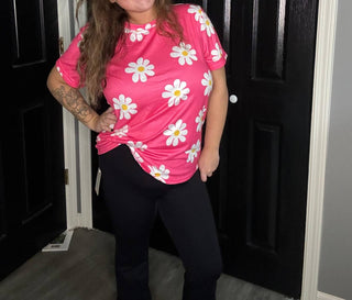 Lovesoft - Daisy Printed Crewneck T Shirt