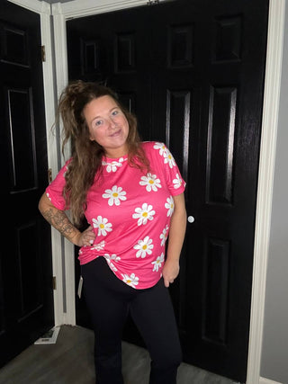 Lovesoft - Daisy Printed Crewneck T Shirt