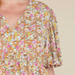 Entro - Floral Puff Sleeve Dress
