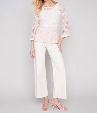 Charlie B - Tape Yarn Fishnet Top