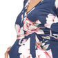 Hello Miz - Floral Faux Wrap Maternity & Nursing Maxi Dress
