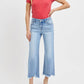 Risen - Mid-Rise Crop Straight Jeans