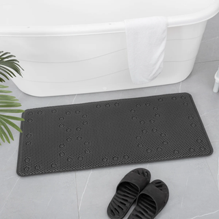 36 in. x 17 in. Non Skid Double Foam Bath Mat With 58 Suction Cups - 3 Colors