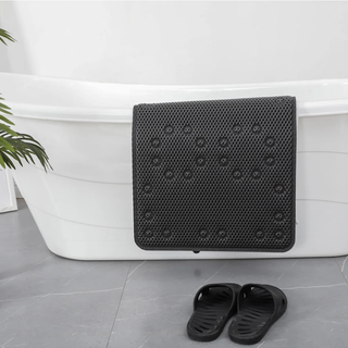 36 in. x 17 in. Non Skid Double Foam Bath Mat With 58 Suction Cups - 3 Colors
