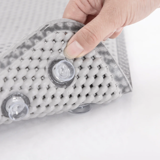 36 in. x 17 in. Non Skid Double Foam Bath Mat With 58 Suction Cups - 3 Colors