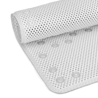 36 in. x 17 in. Non Skid Double Foam Bath Mat With 58 Suction Cups - 3 Colors