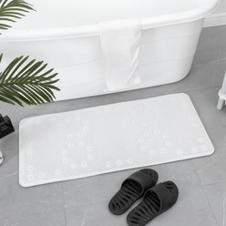 36 in. x 17 in. Non Skid Double Foam Bath Mat With 58 Suction Cups - 3 Colors