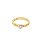 Gemma Couture - Women's Solitaire Round Diamond Chain Ring