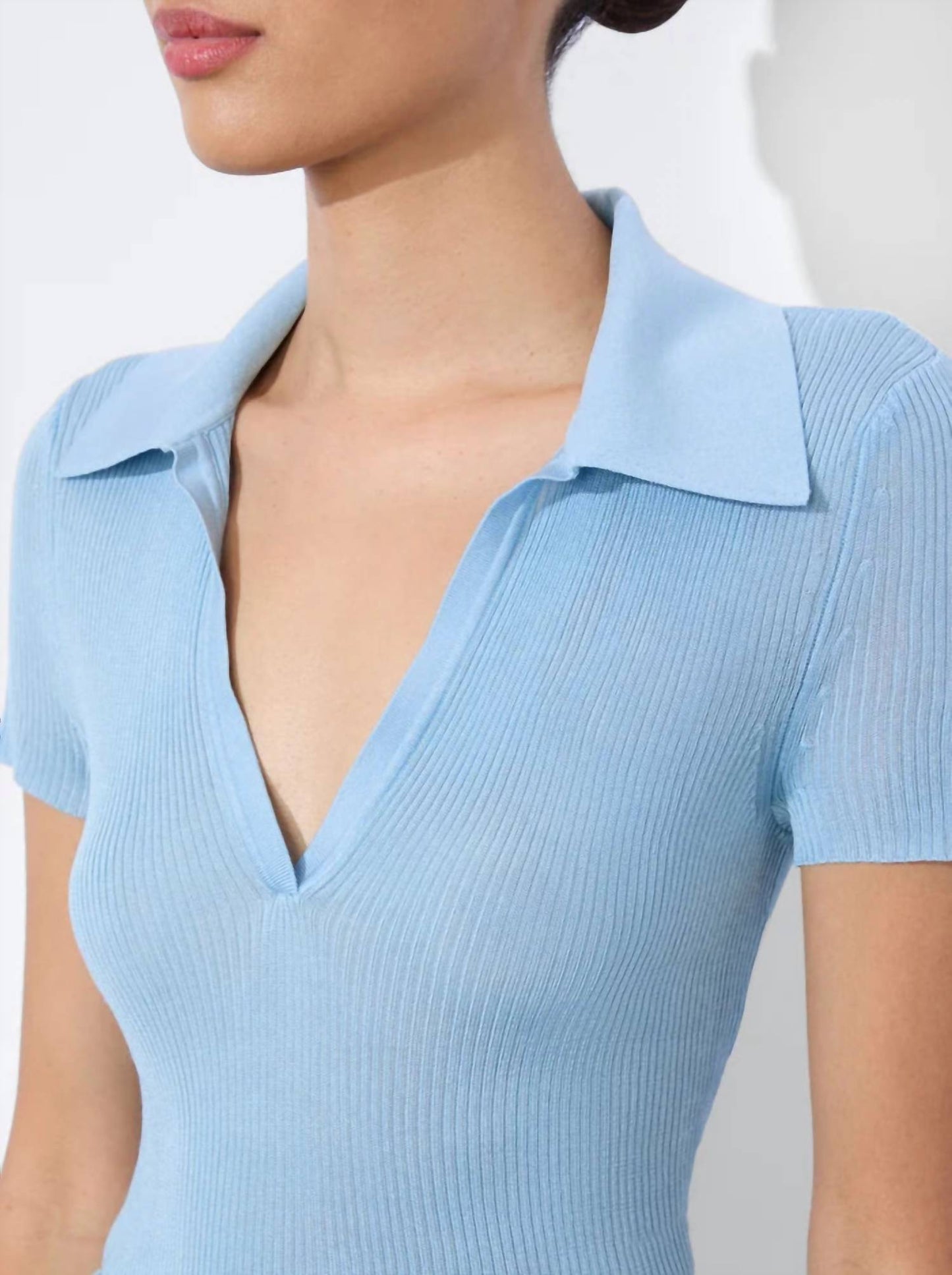 Alice + Olivia - Martha V-neck Polo Shirt