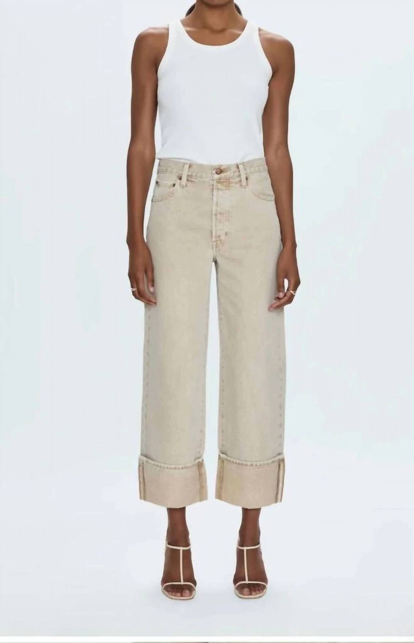 Pistola - Ryder High Rise Cuffed Straight Pants