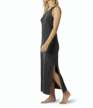 Beyond Yoga - By Effortless Tank Dress Washed Black